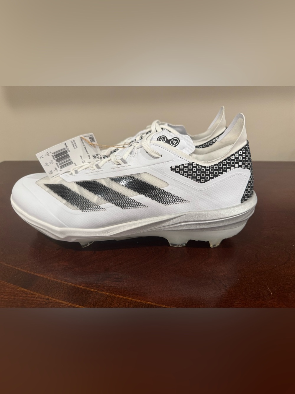 adidas Adizero Impact TPU Baseball Cleats - White/Black [IH4730] - Men's Size 14